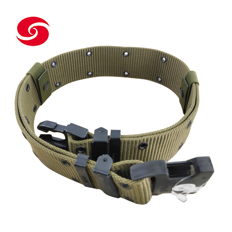 Army Green Fabric Webbing Military Belt