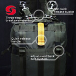 Multifunctional paratrooper carrying equipment bag leak bag